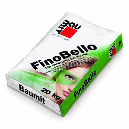 Glet extrafin de ipsos Baumit FinoBello, 0-6 mm, 20 kg